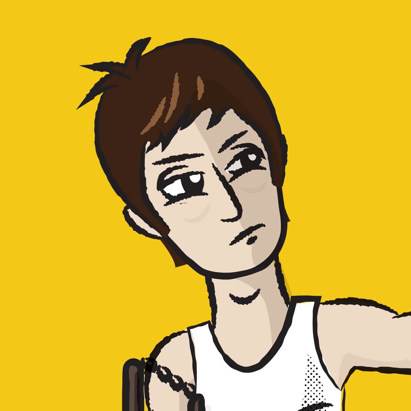 Bruce Lee portrait illustration