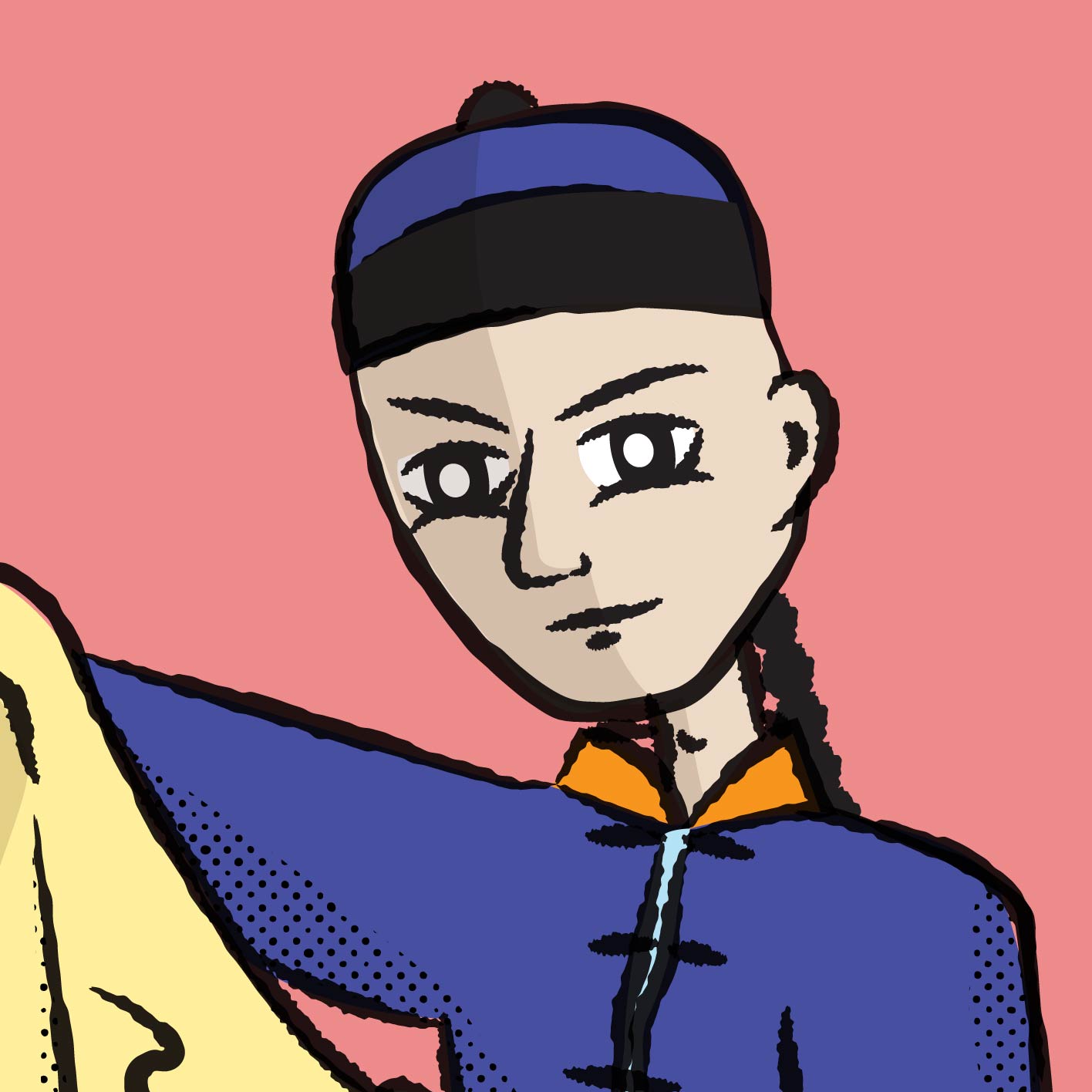 Ching Ling Foo portrait illustration