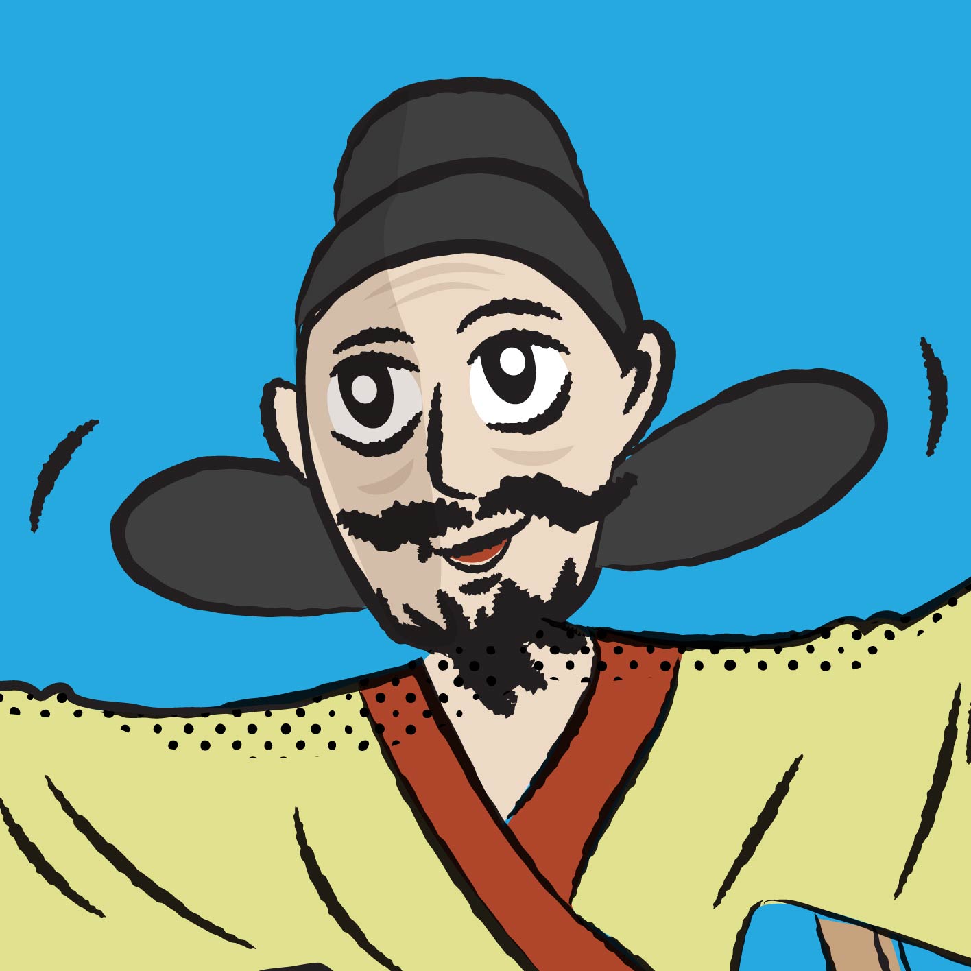 Wan Hu portrait illustration