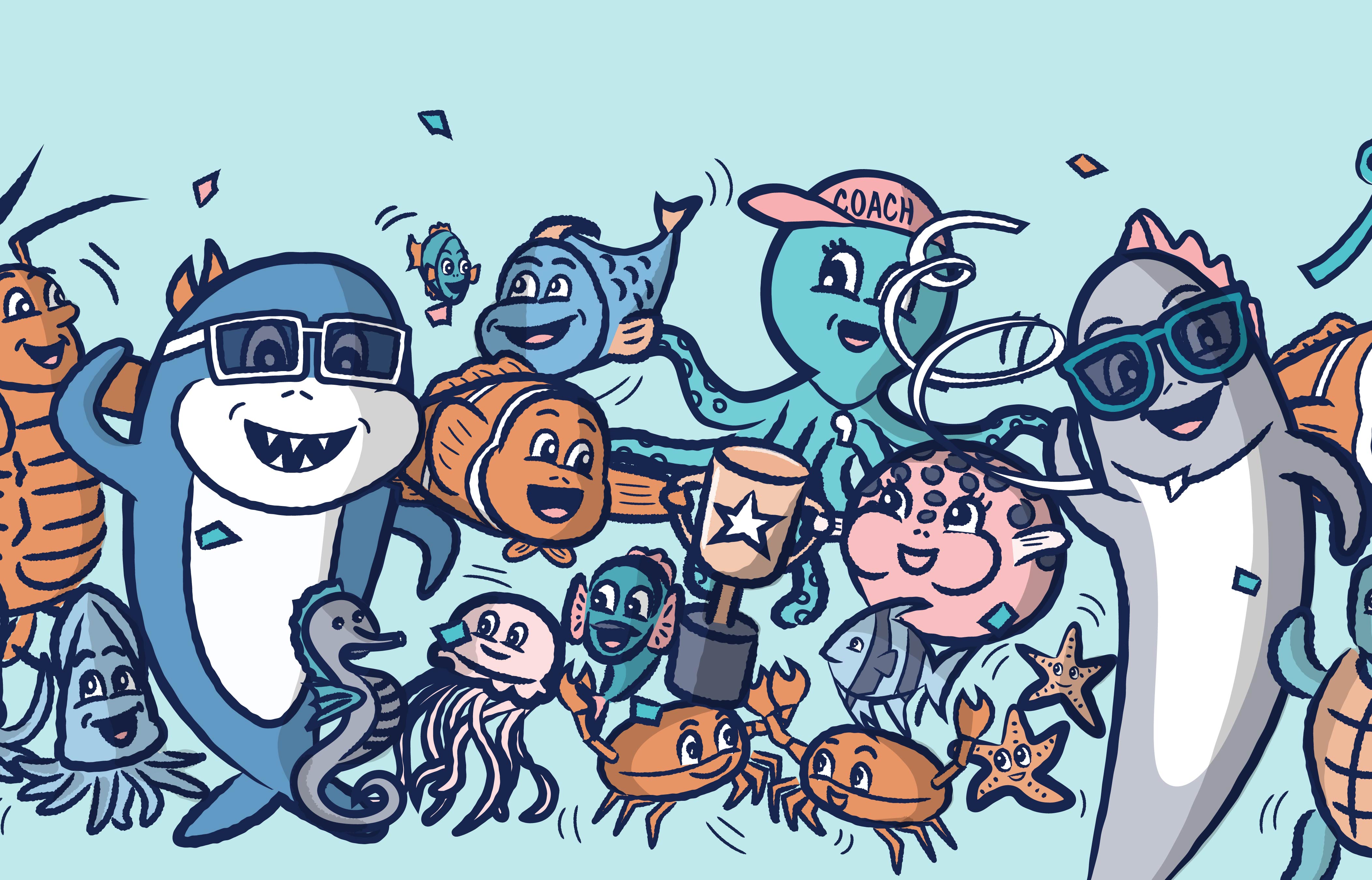 After Race Party—A Fish's Dream